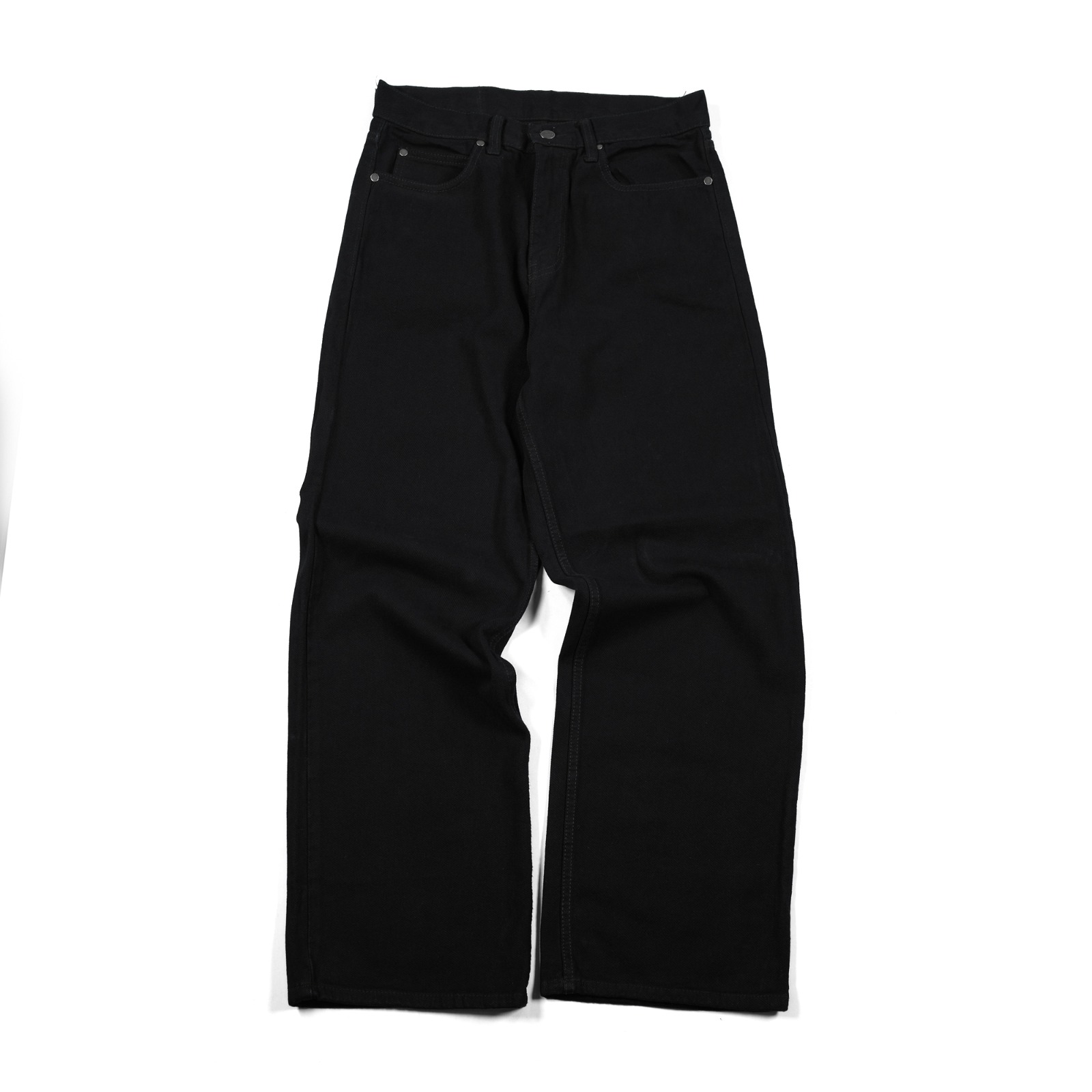 Denim Pants Delilla Plain Black Thanksinsomnia