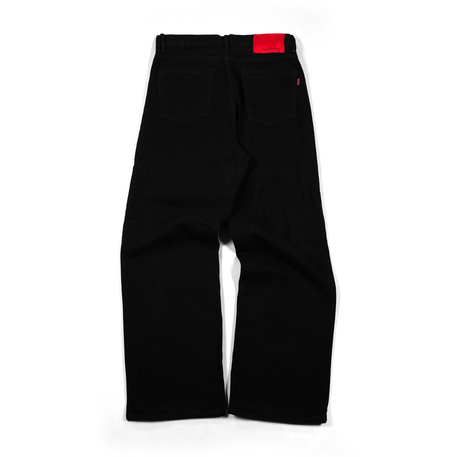 Denim Pants Delilla Plain Black Thanksinsomnia