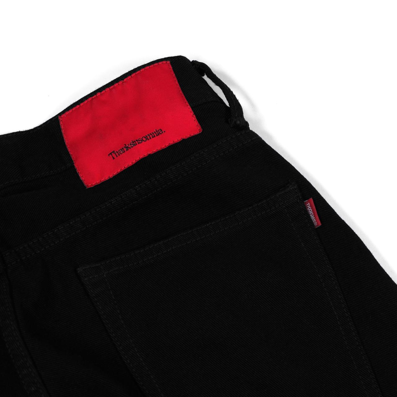 Denim Pants Jameela Plain Black Thanksinsomnia