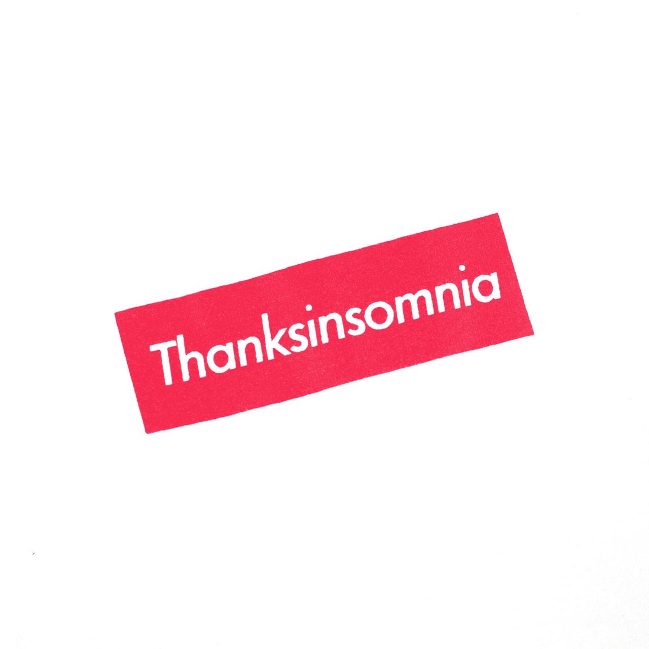 Tshirt Typo Sierra White Thanksinomnia