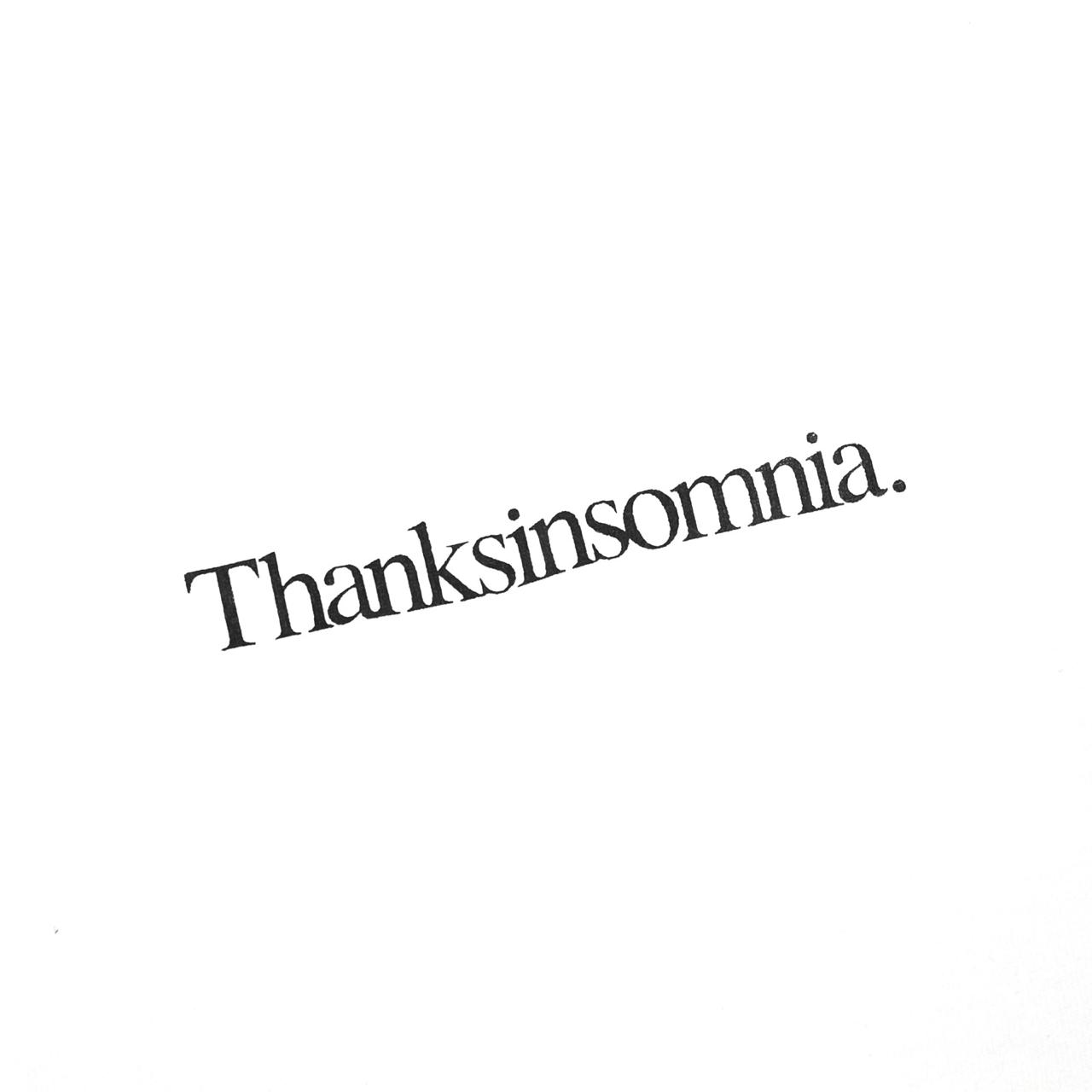 Tshirt Typo Peksana White Thanksinsomnia