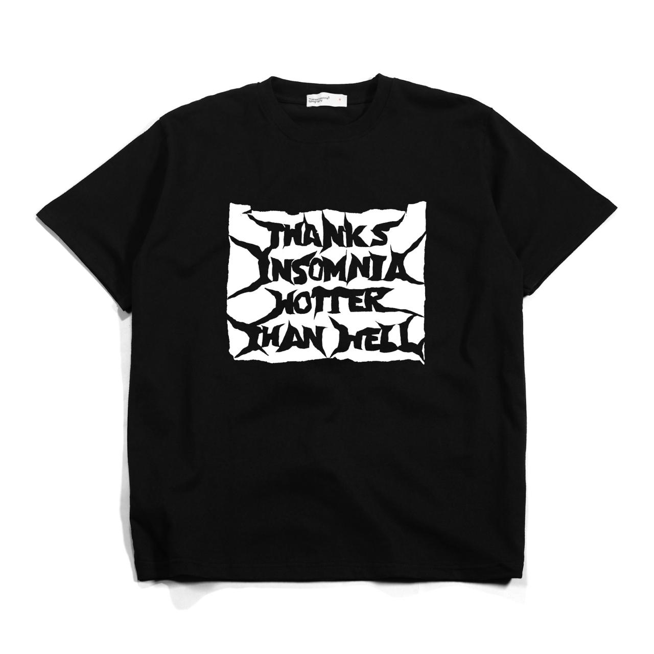 Tshirt Typo Elaris Black Thanksinsomnia