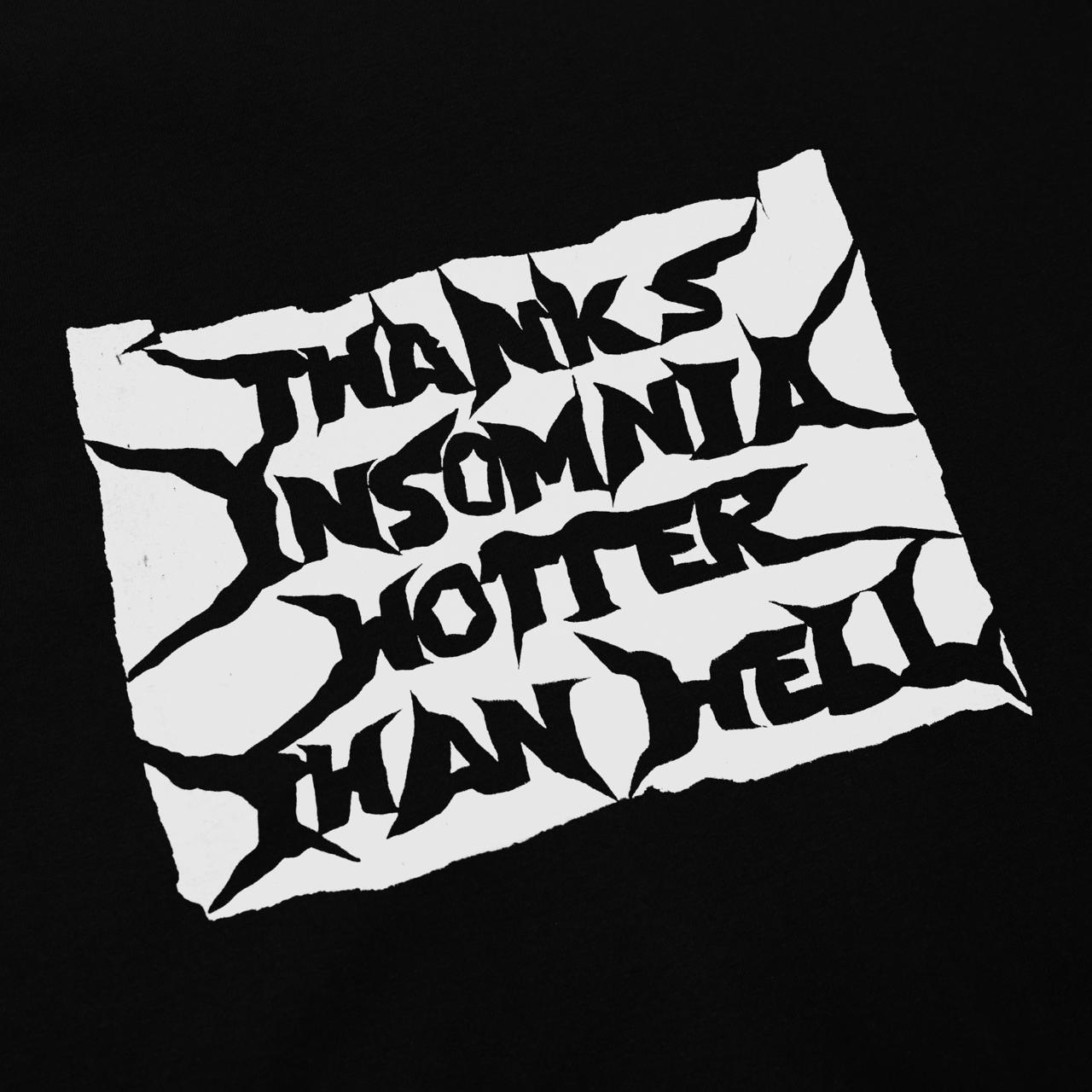 Tshirt Typo Elaris Black Thanksinsomnia