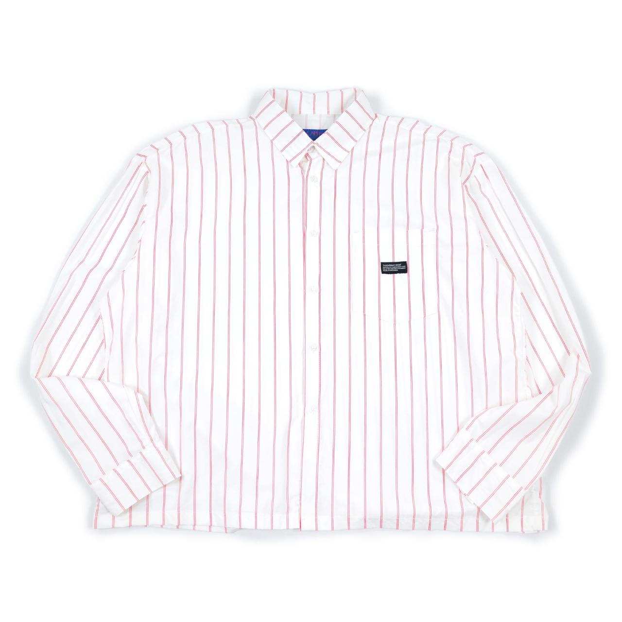02 - Long Shirt Revia Broken White Red Stripes Thanksinsomnia
