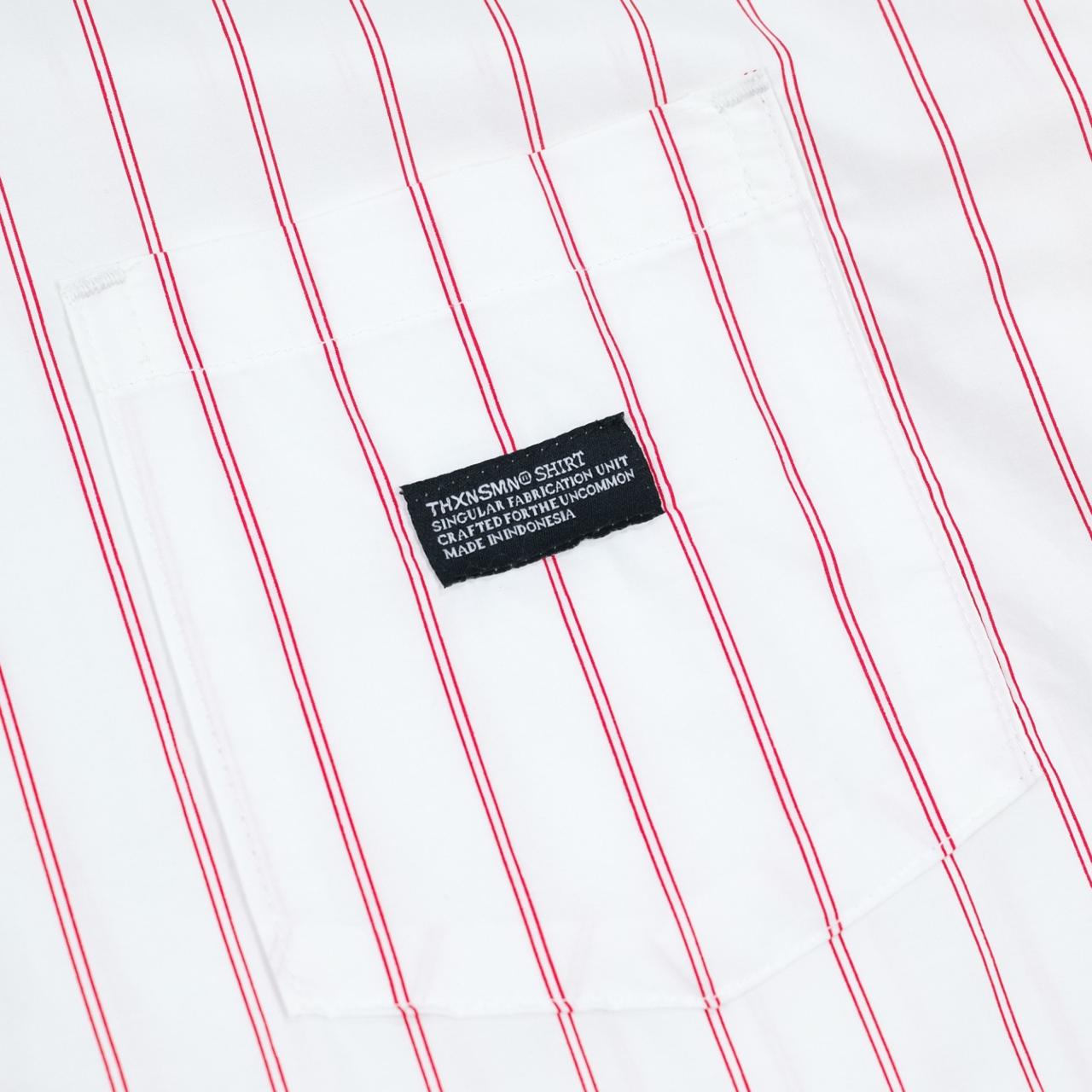 02 - Long Shirt Revia Broken White Red Stripes Thanksinsomnia
