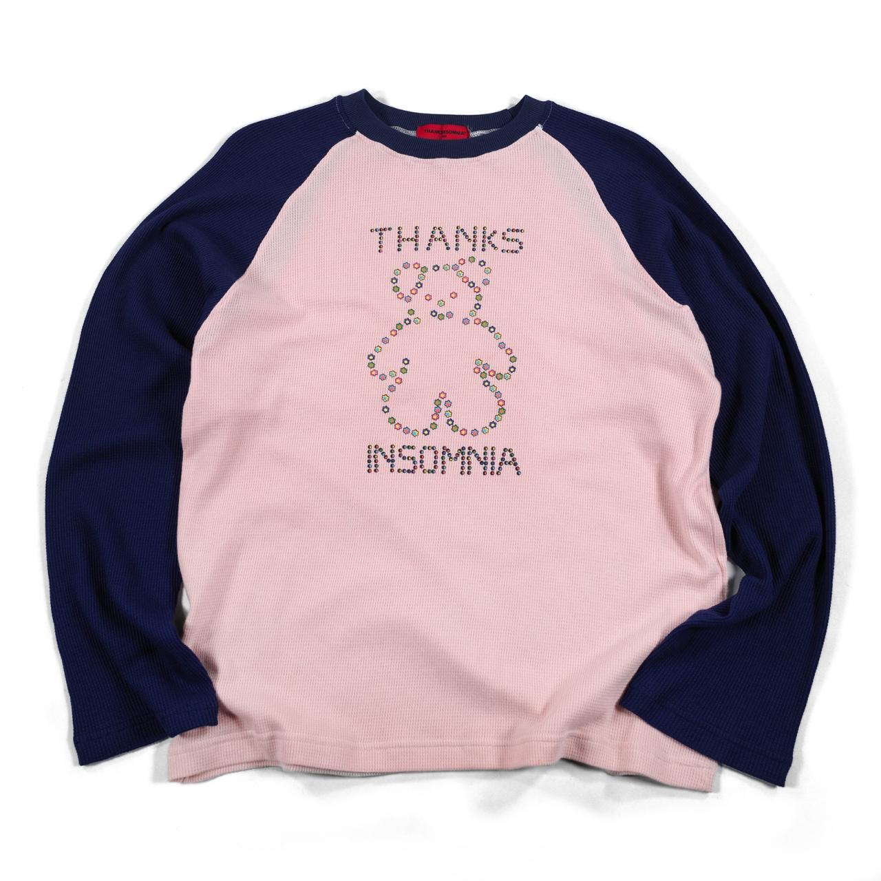 Raglan Longsleeve Lucia Pink Navy Thanksinsomnia