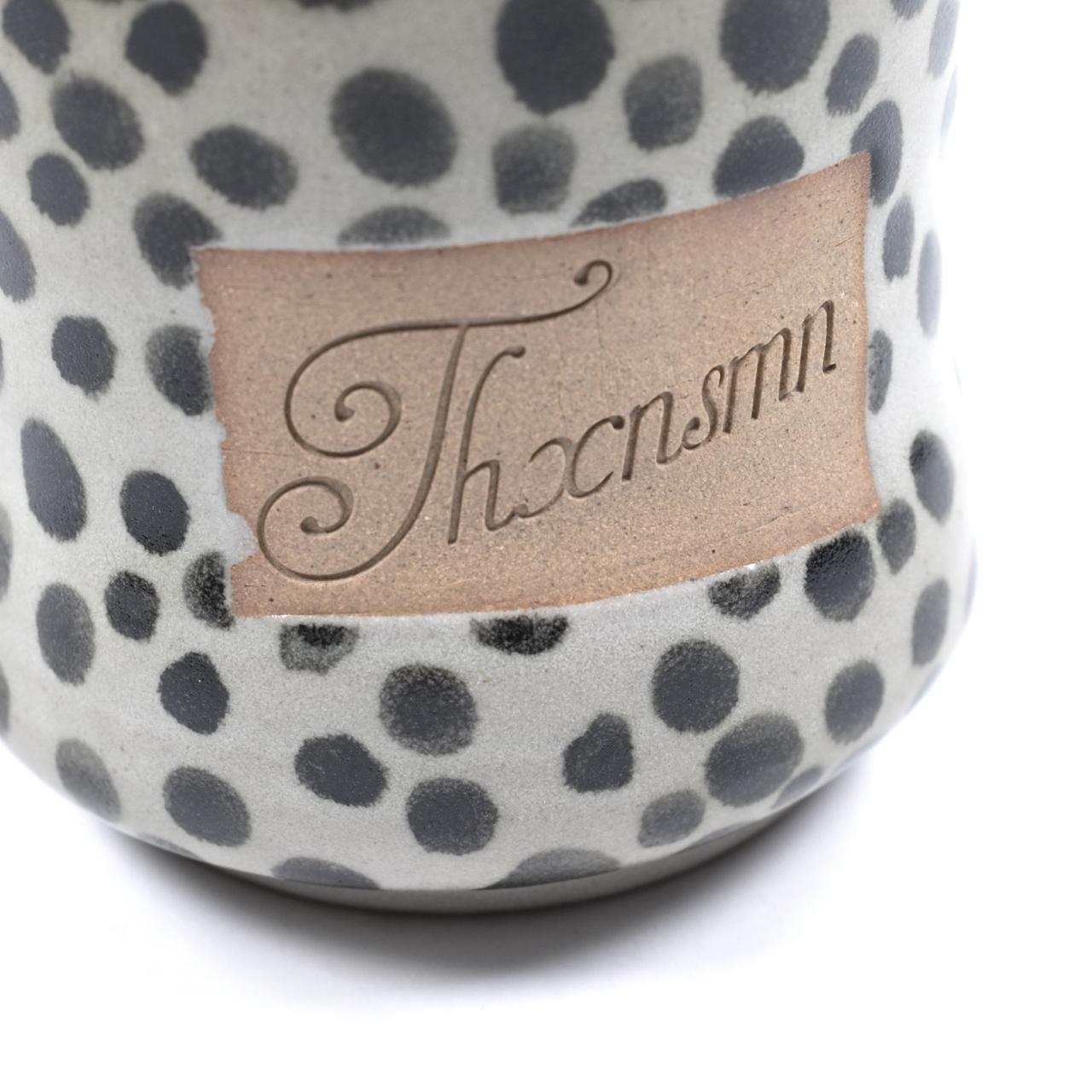 Ceramic Cup Cellia Grey Dot Thanksinsomnia