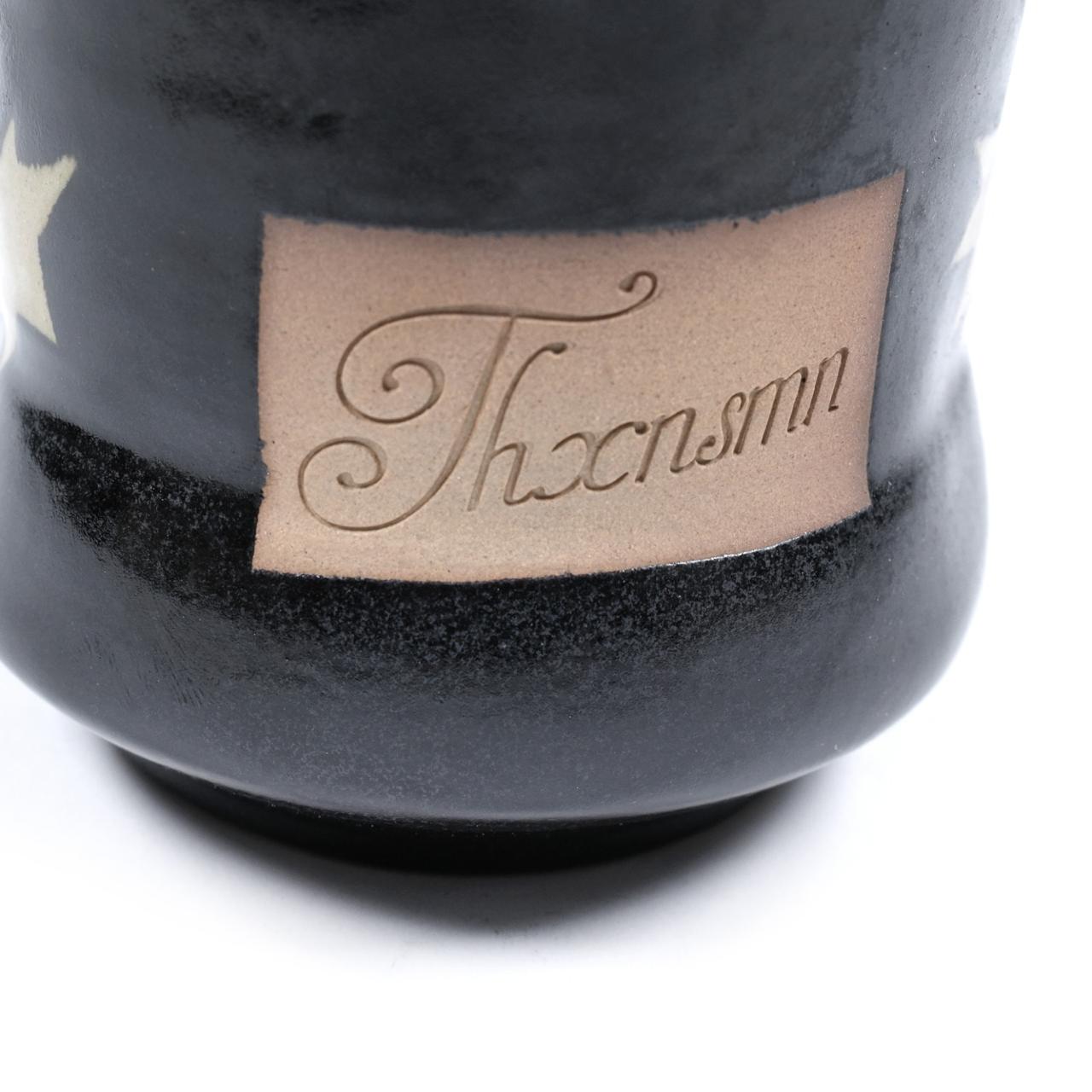 Ceramic Cup Blaze Black Star Pattern Thanksinsomnia