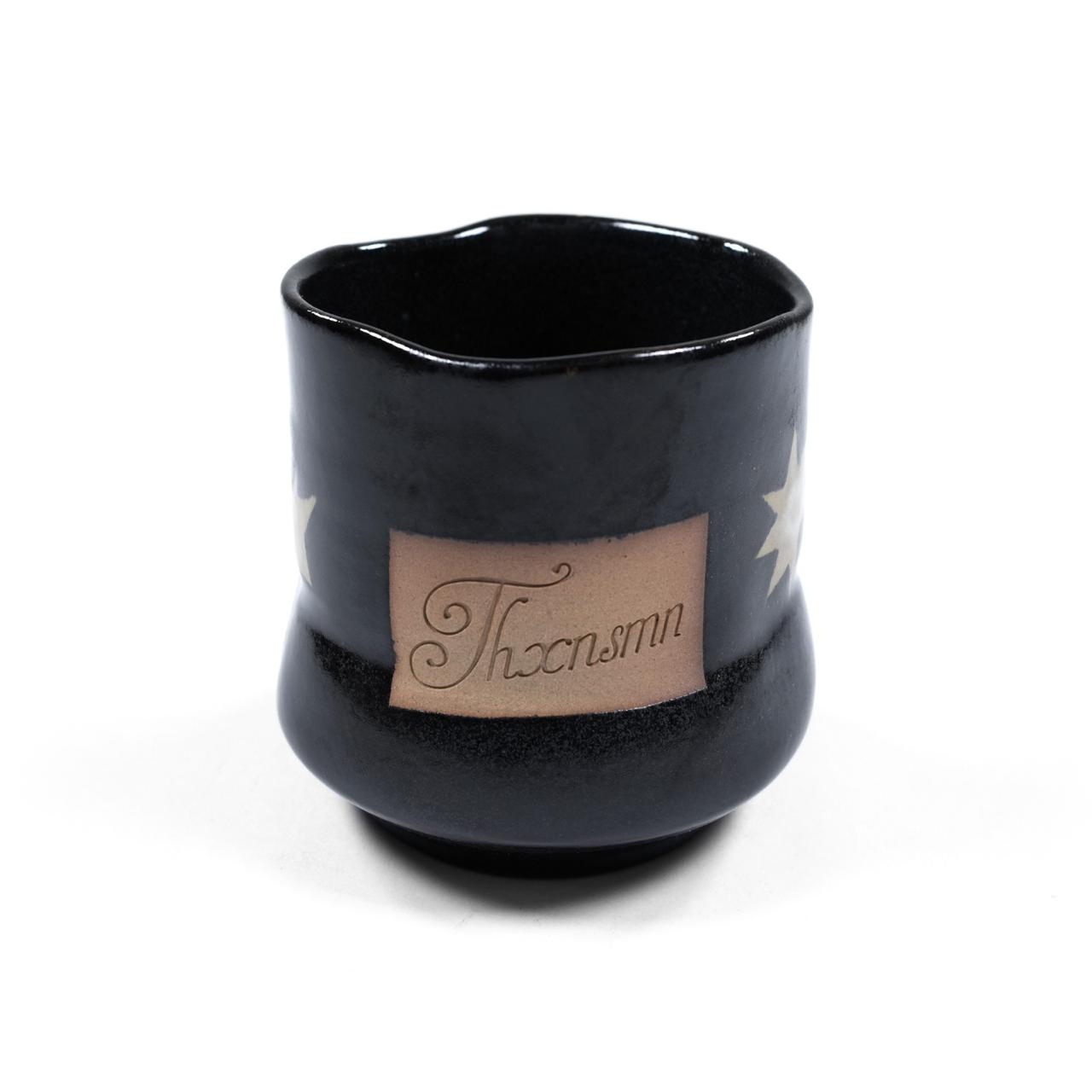 Ceramic Cup Blaze Black Star Pattern Thanksinsomnia