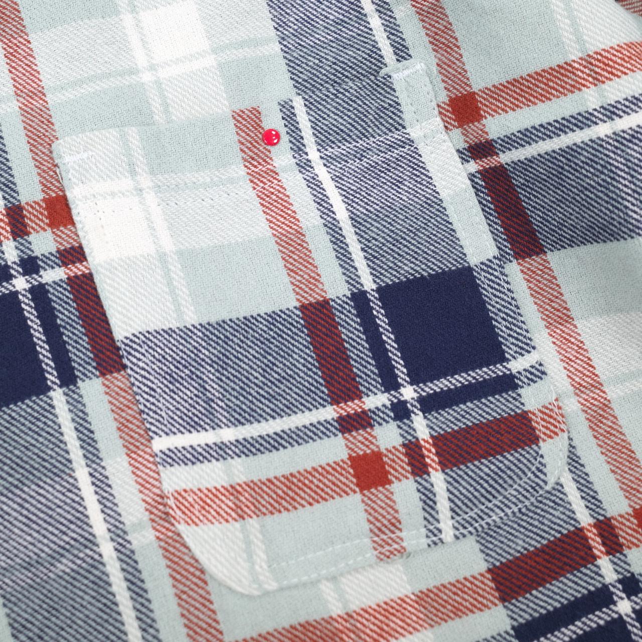 04 - Oversized Flannel Shirt Thamyra Navy Red Plaid Thanksinsomnia