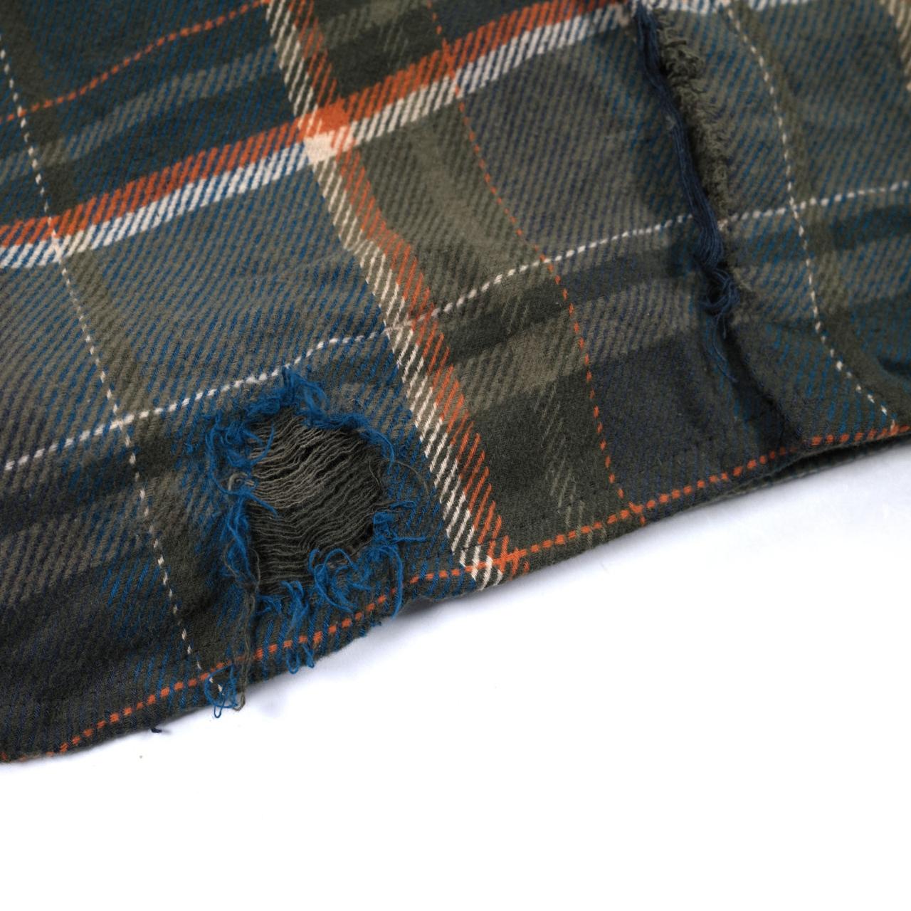 04 - Oversized Flannel Shirt Thamyra Dark Green Brown Plaid Thanksinsomnia