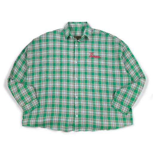 Image of 02 Oversized Long Shirt Nayara Emerald Green Thanksinsomnia