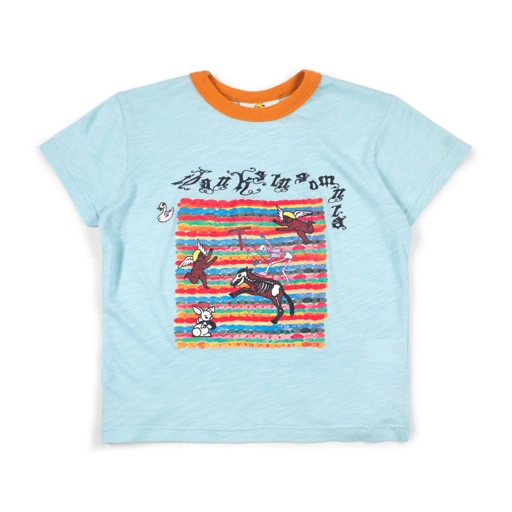Image of Baby Tee Fivy Light Blue Thanksinsomnia Girls