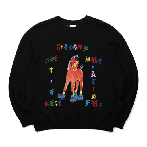 Image of Sweater Maloryn Black Thanksinsomnia