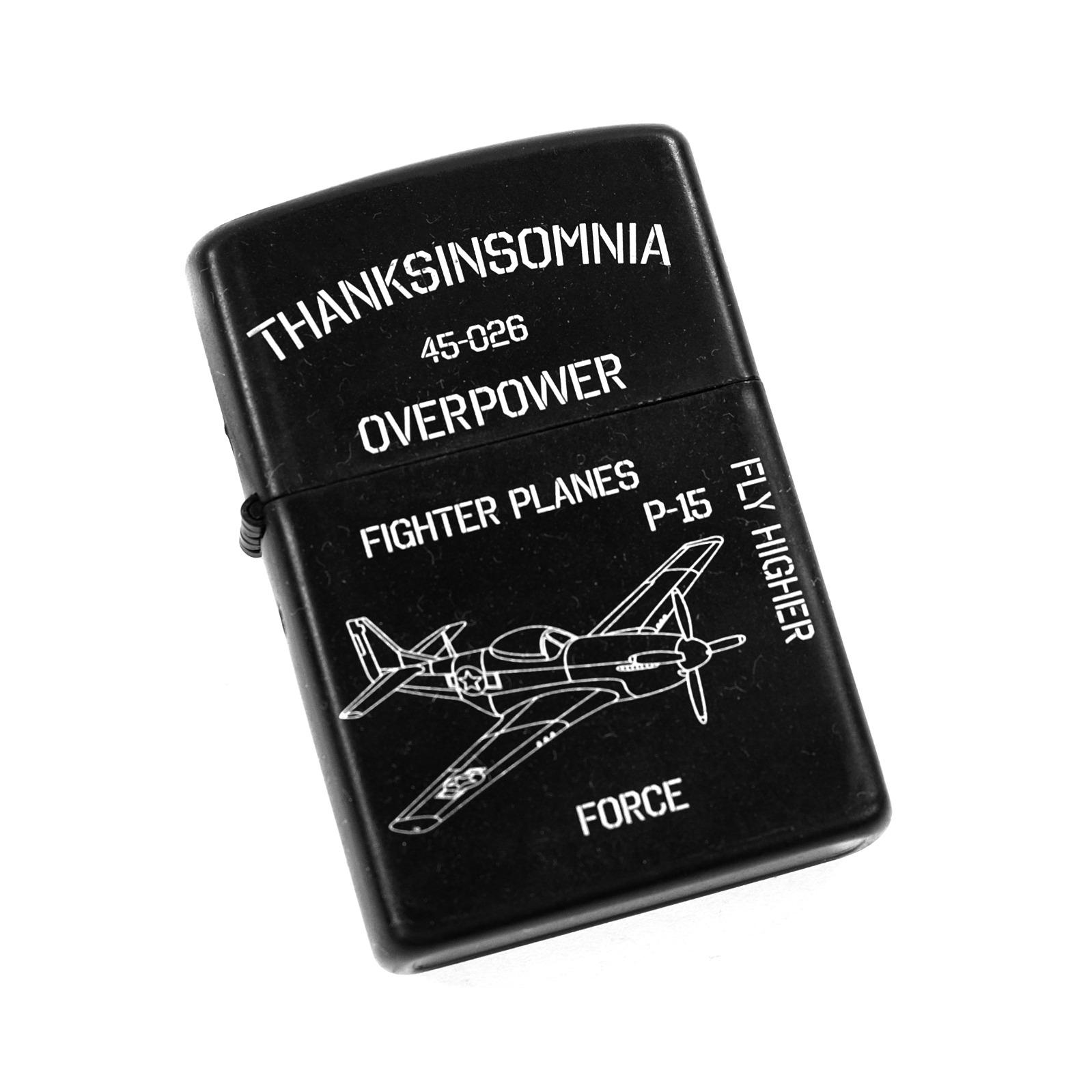 Pocket Lighter Gretta Black Thanksinsomnia