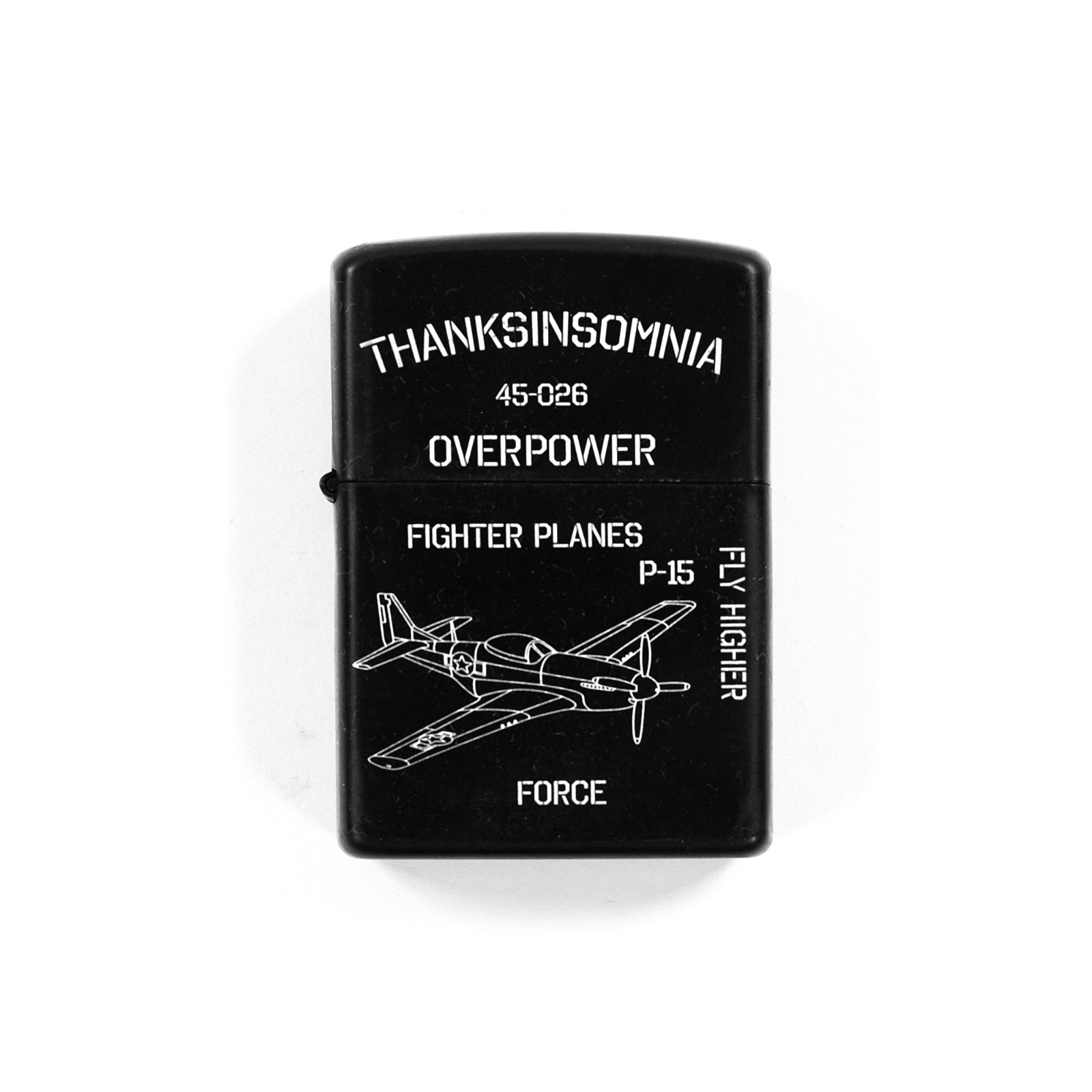 Pocket Lighter Gretta Black Thanksinsomnia