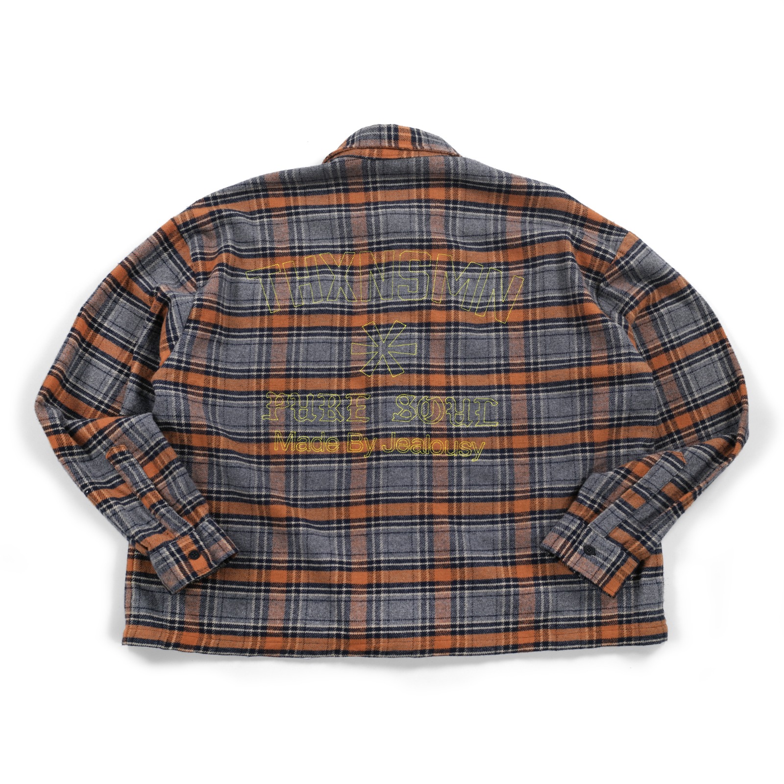 02 Oversized Flannel Shirt Kaylee Burnt Orange Thanksinsomnia