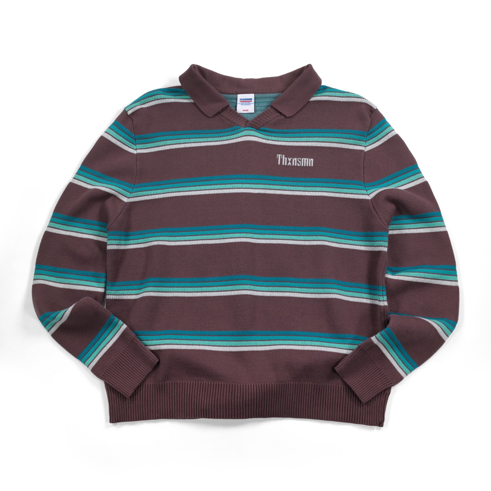 Sweater Rugby Tiffany Brown Striped Thanksinsomnia
