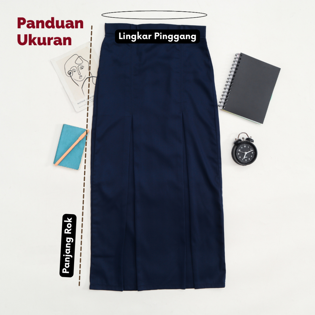 Rok Span SMP Biru Dongker