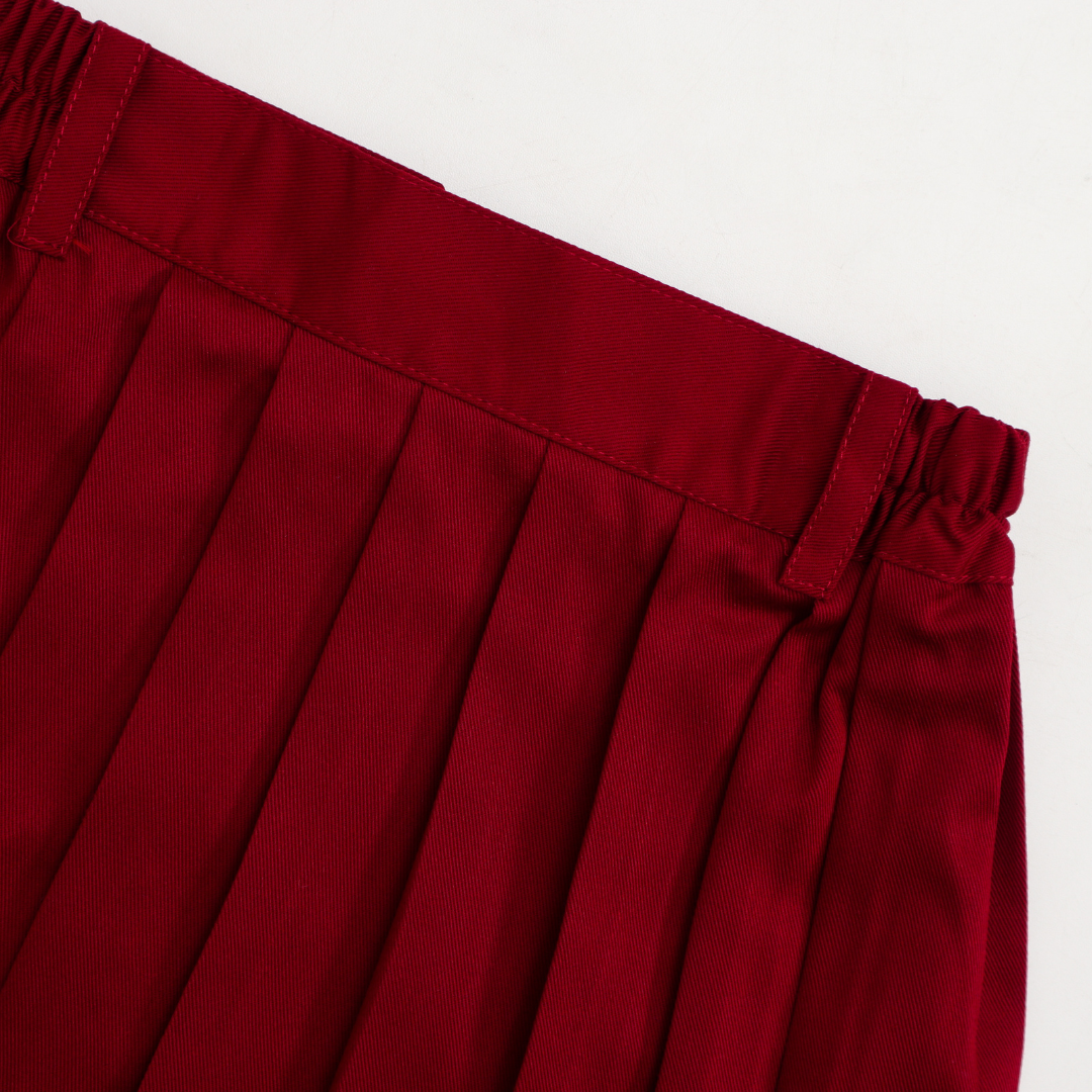Rok Pendek Rempel SD Merah Maroon