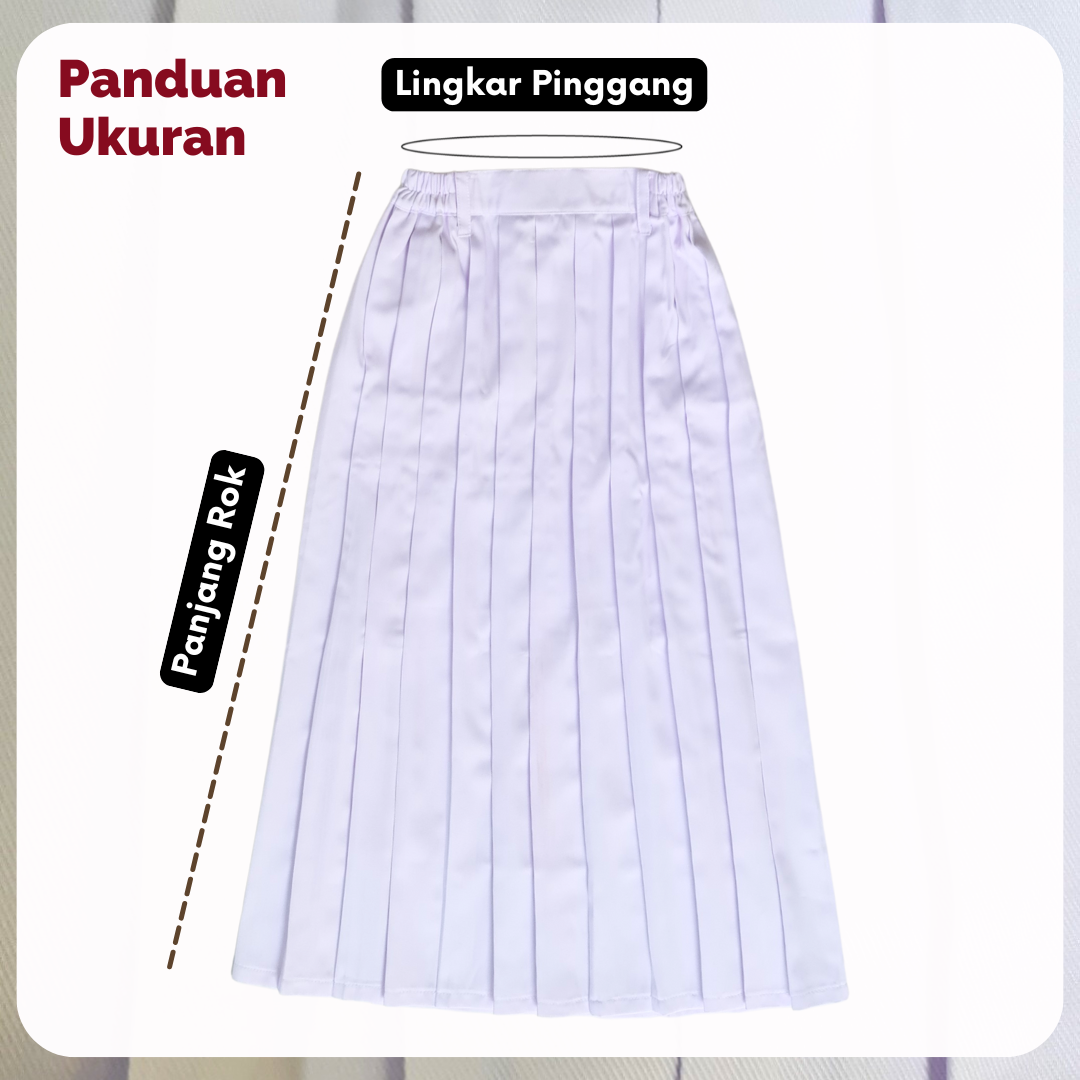 Rok Panjang Rempel SD Putih