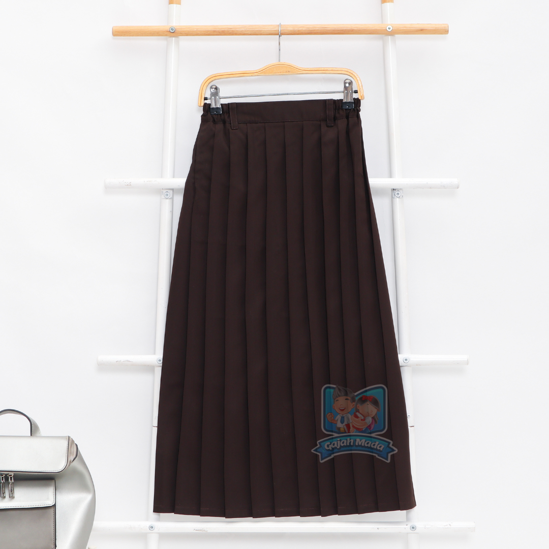 Rok Panjang Rempel SD Coklat Pramuka