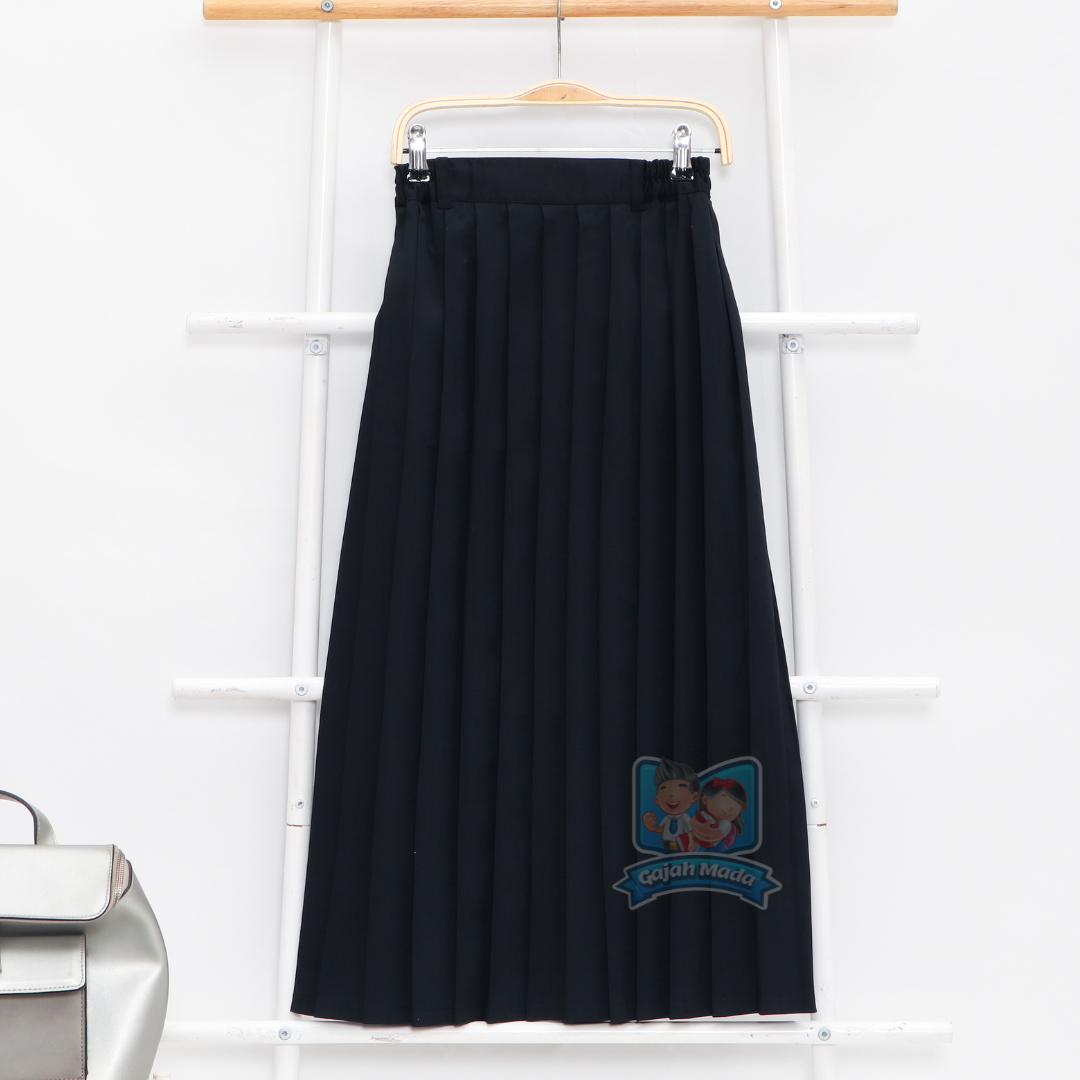 Rok Panjang Rempel SD Hitam