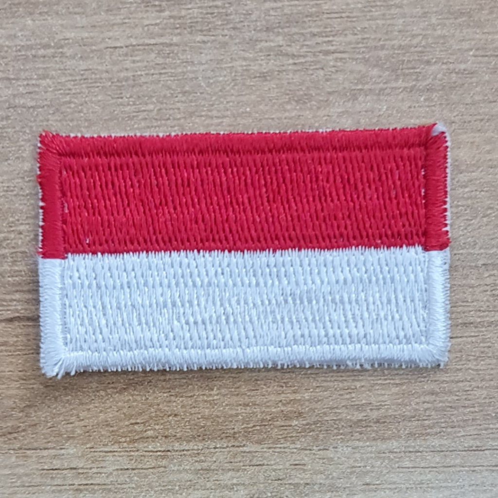 Badge Bordir Logo Bendera Merah Putih