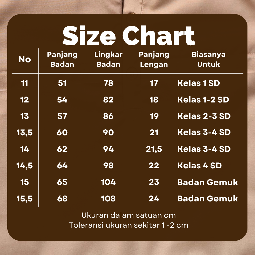 Baju Pramuka Siaga SD Lengan Pendek