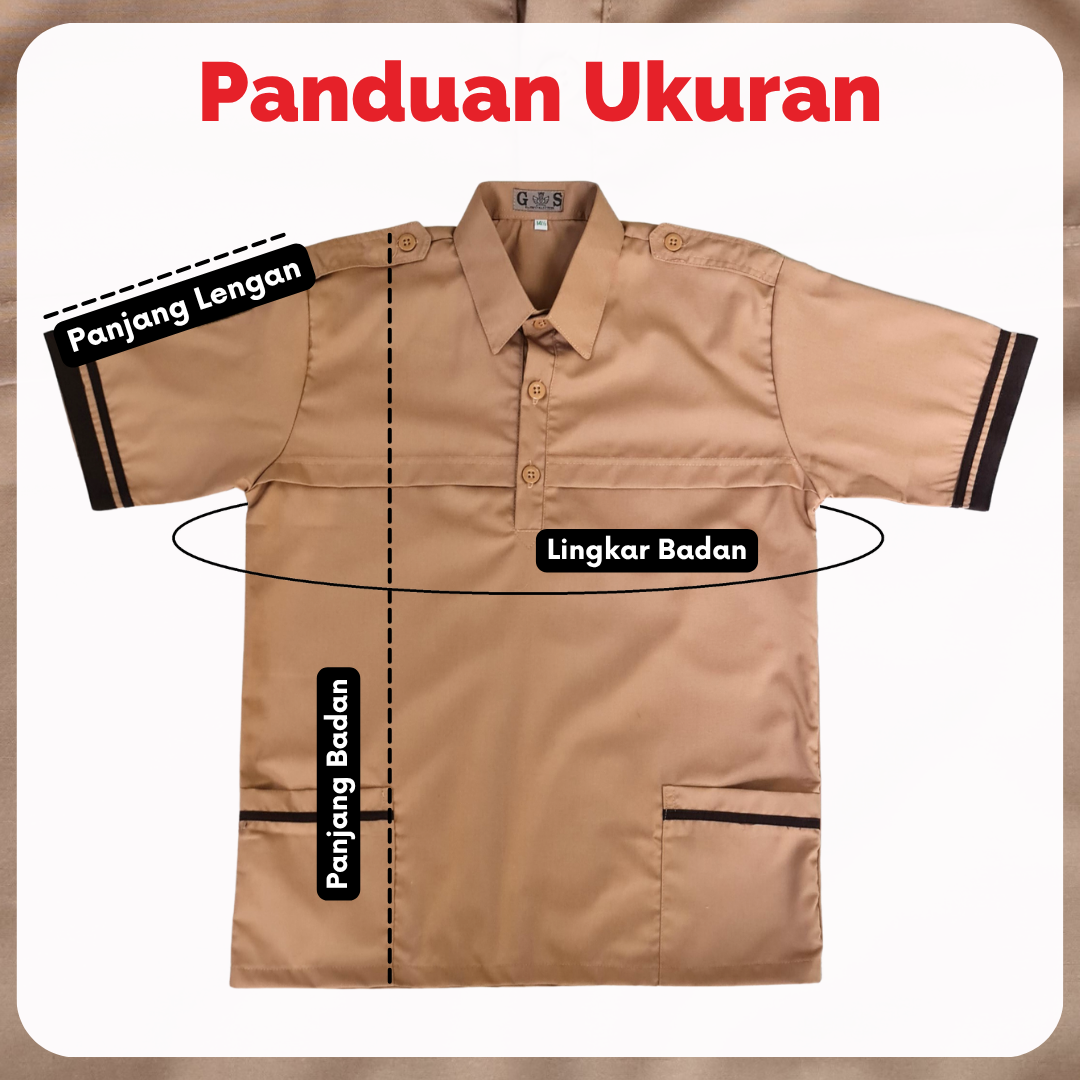 Baju Pramuka Siaga SD Lengan Pendek