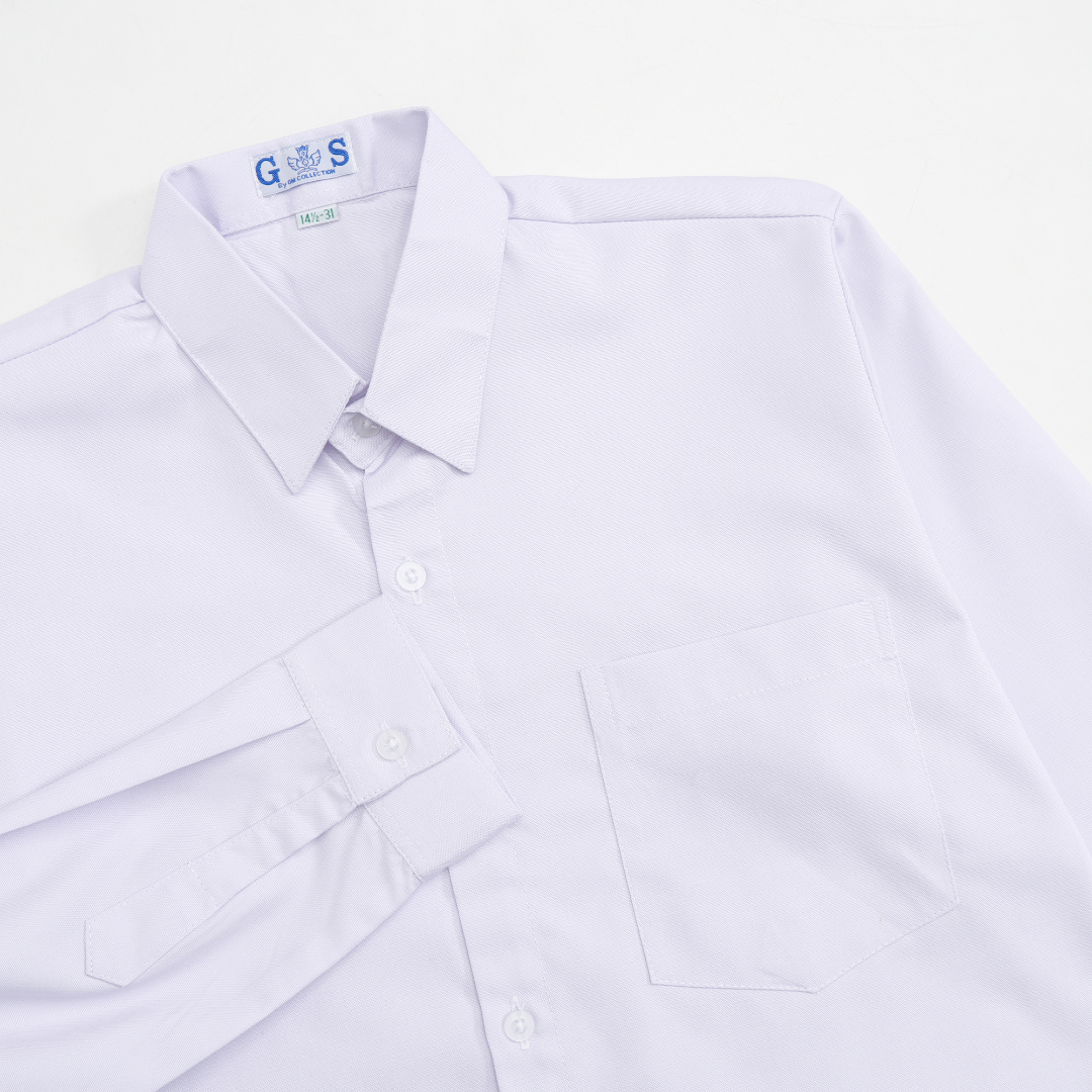 Baju Putih Polos SD SMP SMA Lengan Panjang