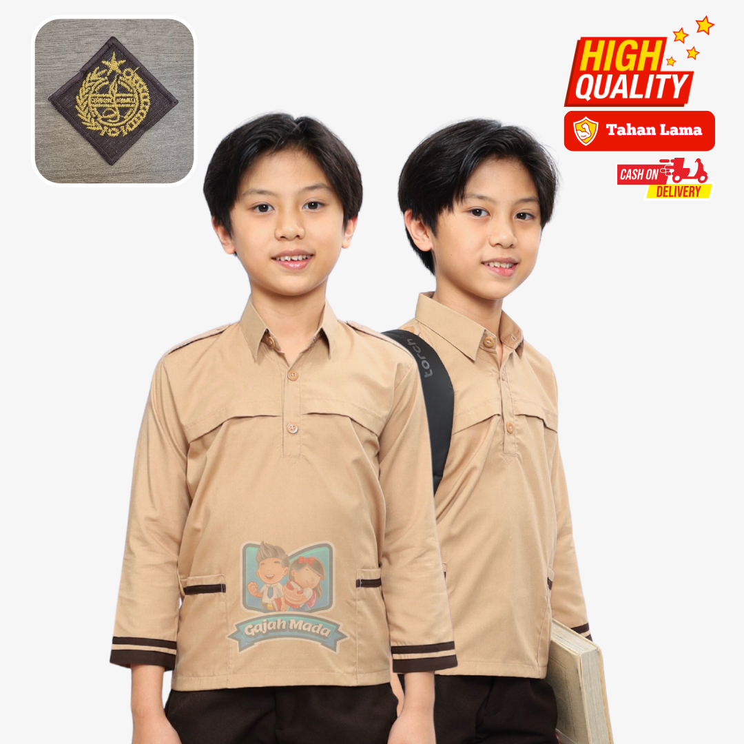 Baju Pramuka Siaga SD Lengan Panjang