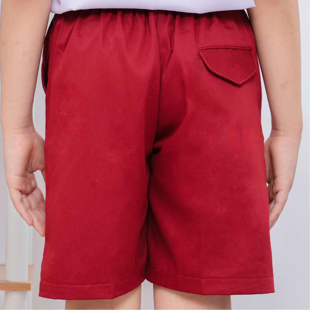 Celana Pendek SD Merah Maroon