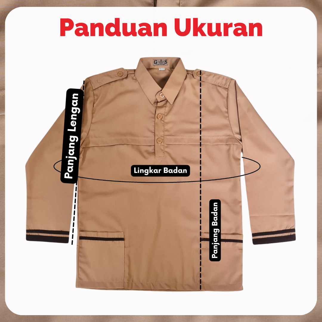 Baju Pramuka Siaga SD Lengan Panjang