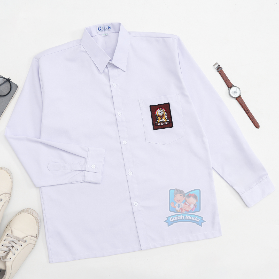 Baju Putih SMA Lengan Pendek Lengan Panjang