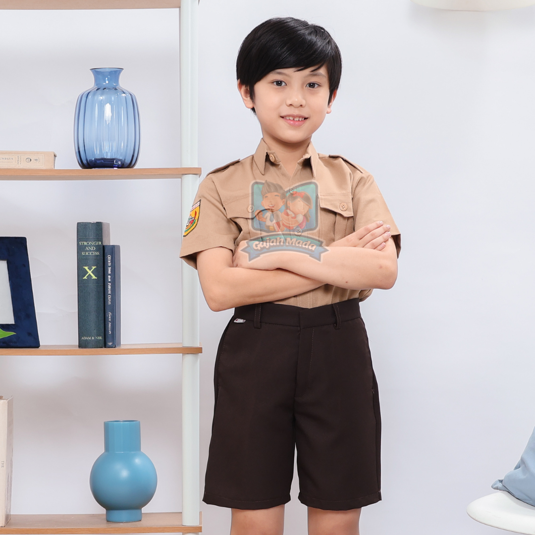 Celana Pendek SD Coklat Pramuka