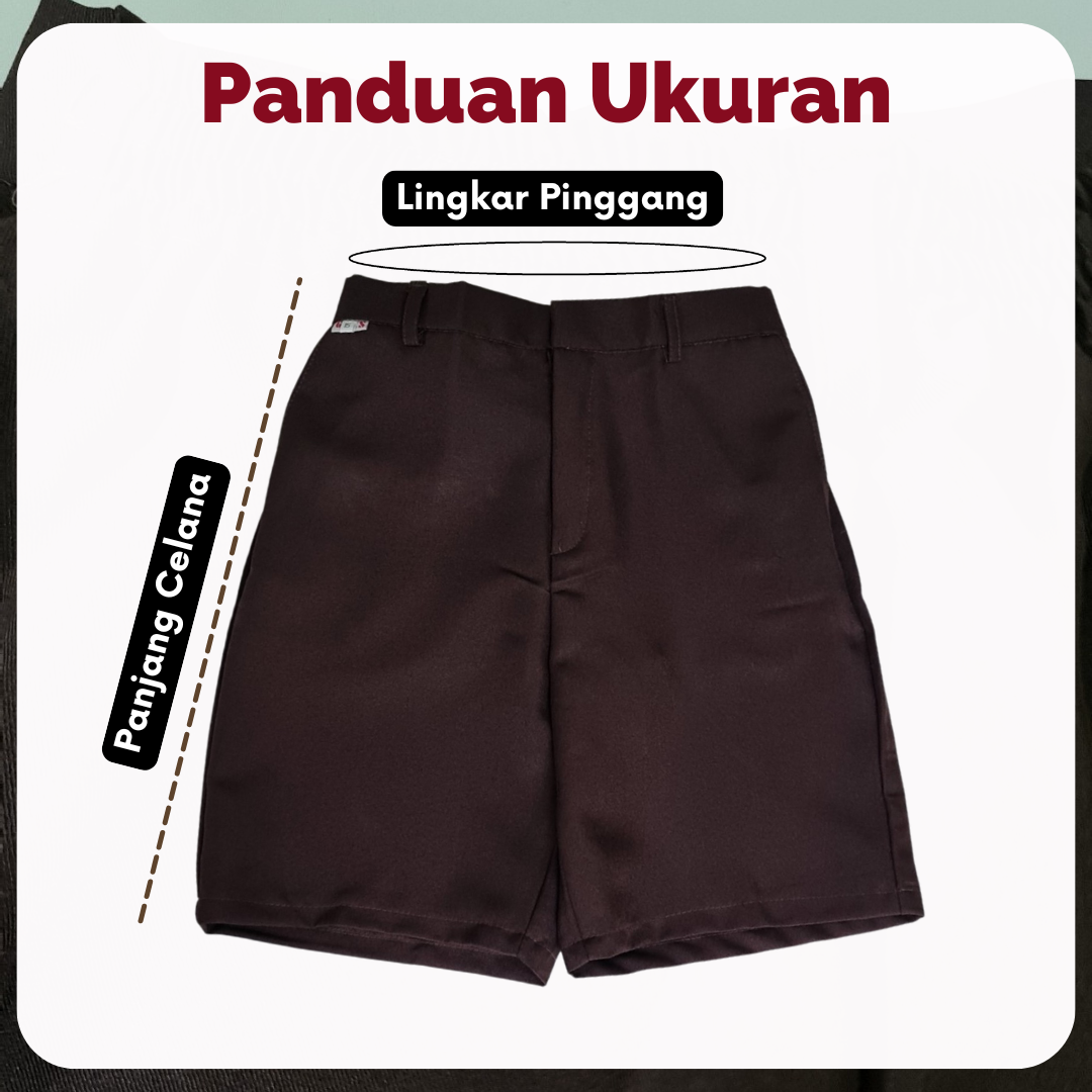 Celana Pendek SD Coklat Pramuka