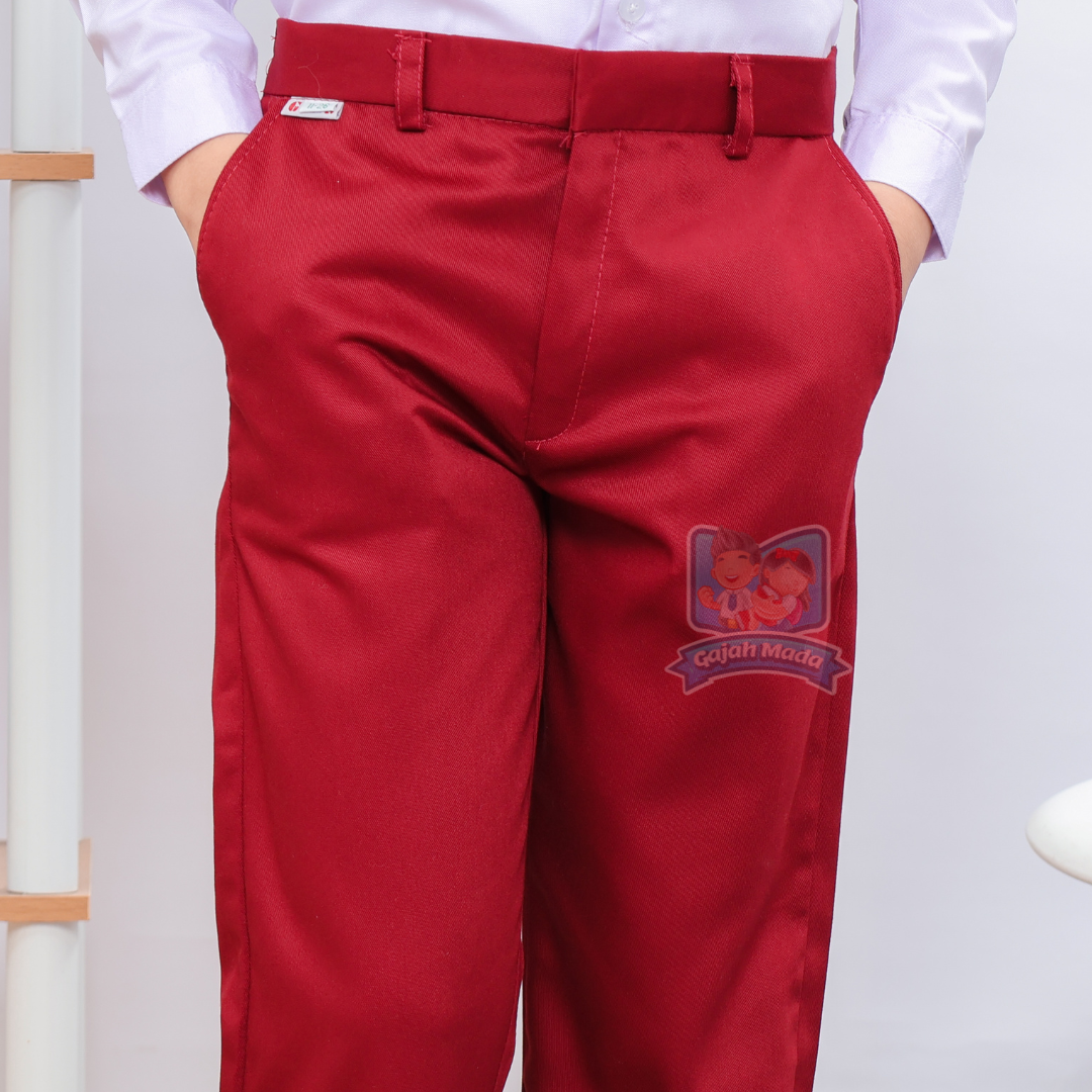 Celana Panjang SD Merah Maroon