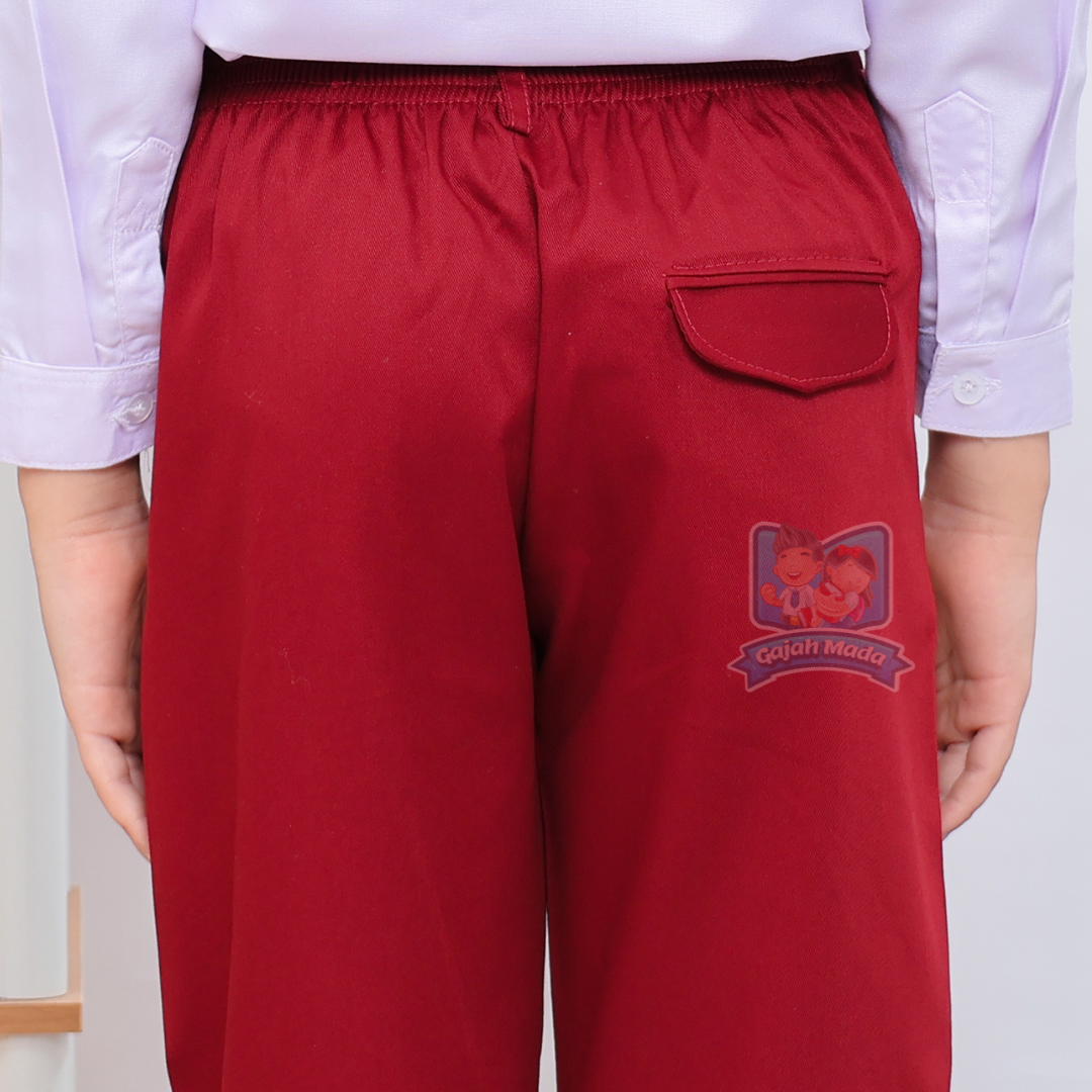 Celana Panjang SD Merah Maroon