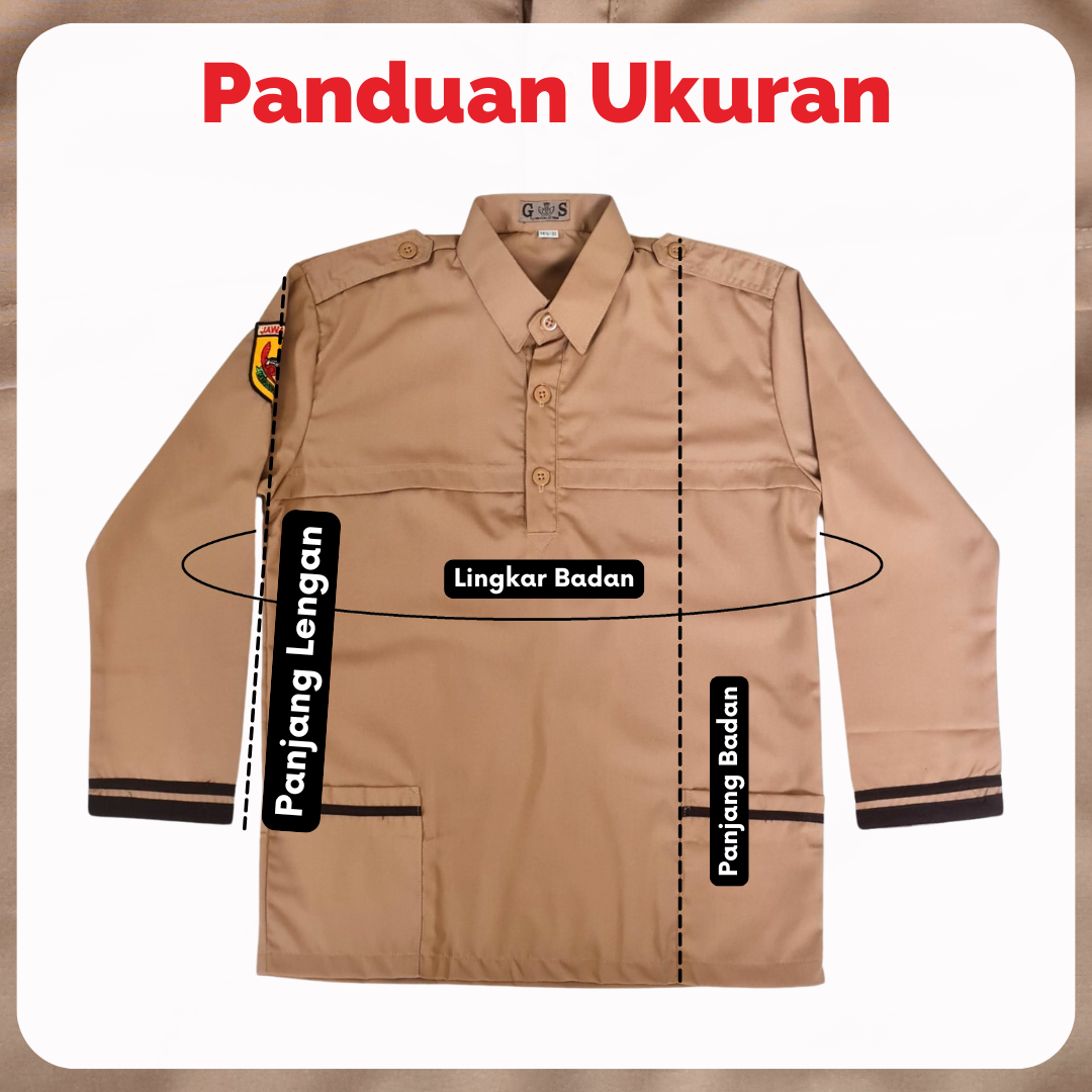 Baju Pramuka Siaga SD Lengan Panjang