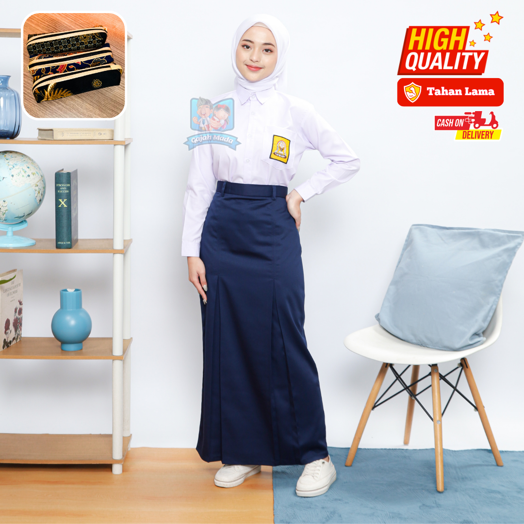 Rok Span SMP Biru Dongker