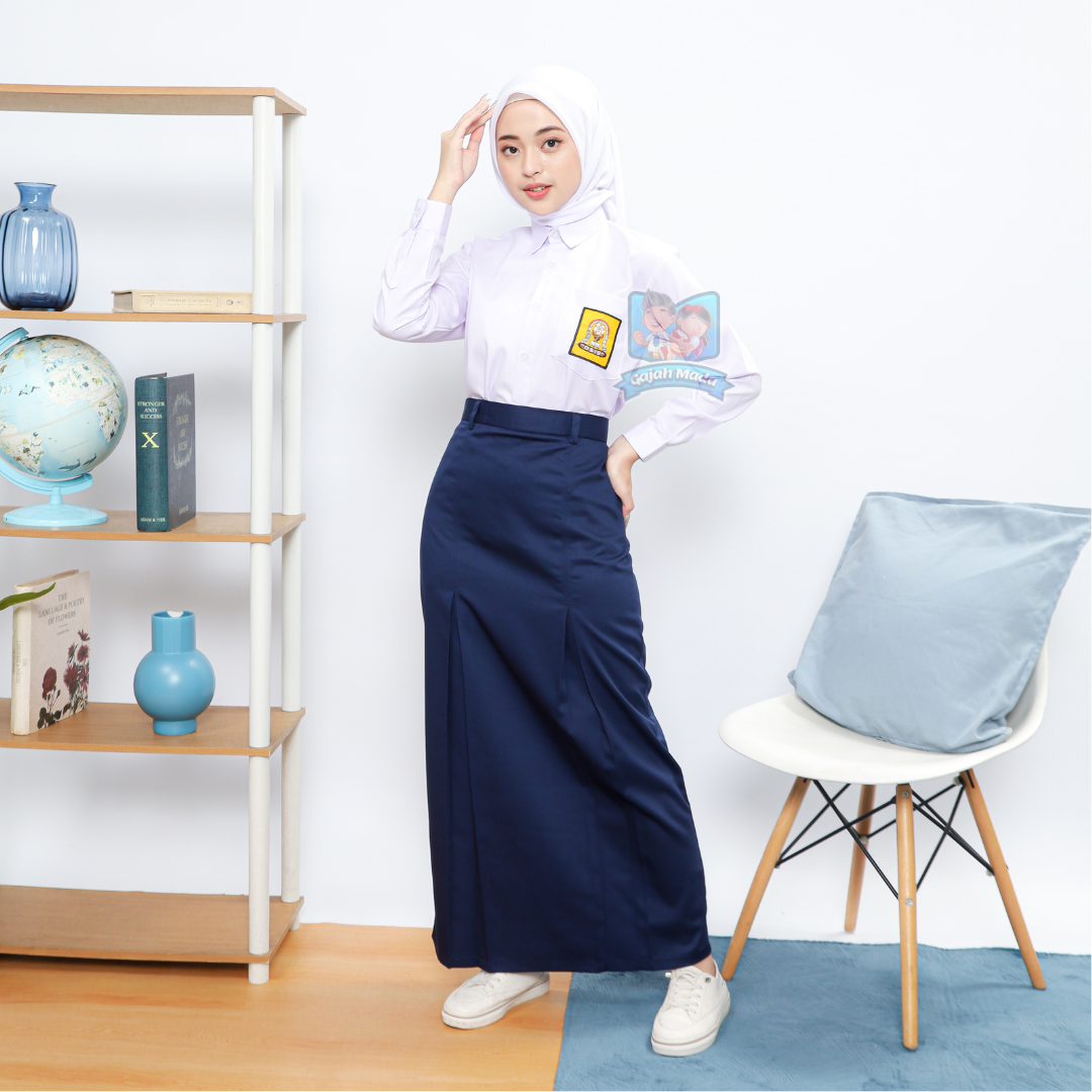 Rok Span SMP Biru Dongker