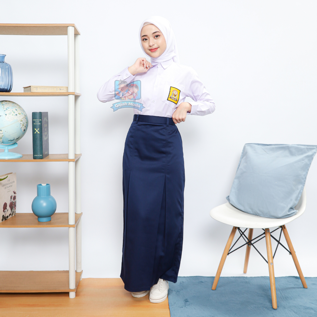 Rok Span SMP Biru Dongker