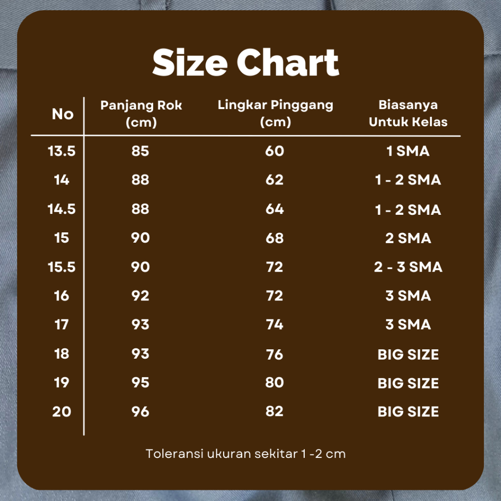 Rok Span SMA Abu-Abu