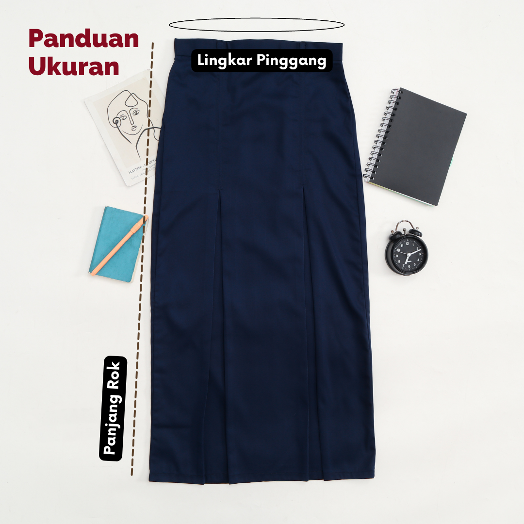 Rok Span SMP Biru Dongker