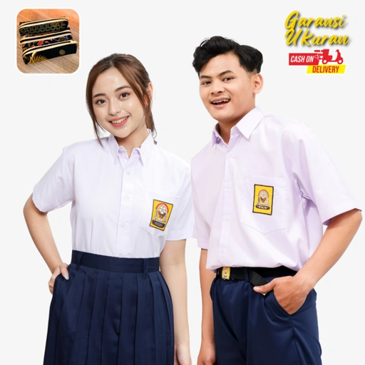Baju Putih SMP Lengan Pendek