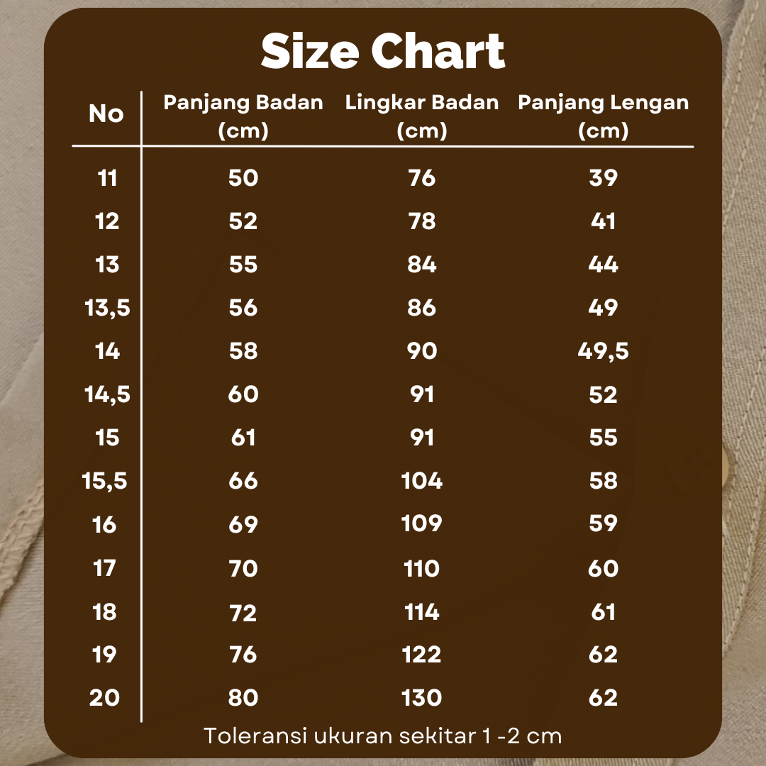 Baju Pramuka Penggalang Lengan Panjang