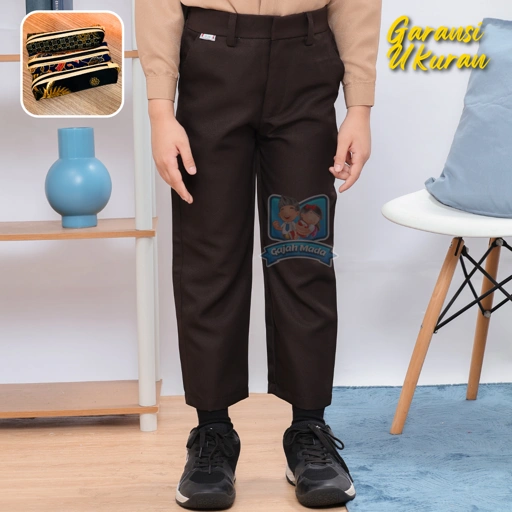 Image of Celana Panjang SD Premium Coklat Pramuka