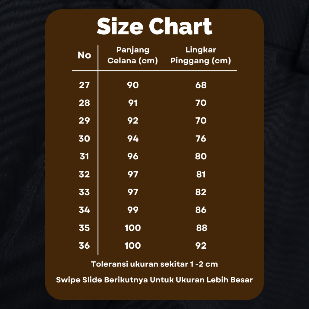 Celana Panjang SMP SMA Premium Hitam Bahan Nagata Drill Seragam Sekolah - Gajah Mada Uniform