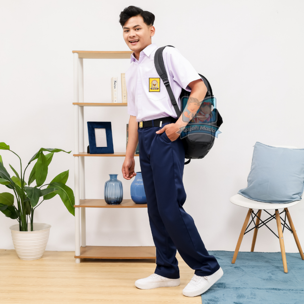 Celana Panjang SMP Biru Dongker